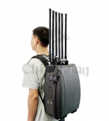 Powerful Backpack Signal Jammer For Cellphone WIFI GPS, 120W Blocker up to 150m