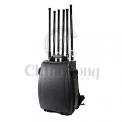 Powerful Backpack Signal Jammer For Cellphone WIFI GPS, 120W Blocker up to 150m