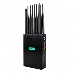 New Handheld 14 Antennas 5G Signal Jammer With LCD Display, Blocking Cell Phone ...