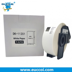 10PK EUCCOI DK-11201 1.1 in x 3.5 in (White, 400 Labels) Label Roll