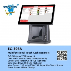 EUCCOI EC-306A Multifunctional Touch POS Terminal Supermarket Cash Registers