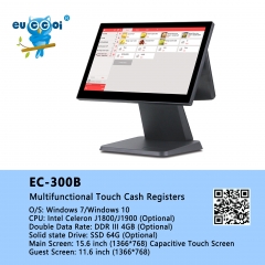 EUCCOI EC-300B Multifunctional Touch POS Terminal Supermarket Cash Registers