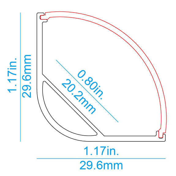 C06 Corner LED Profile