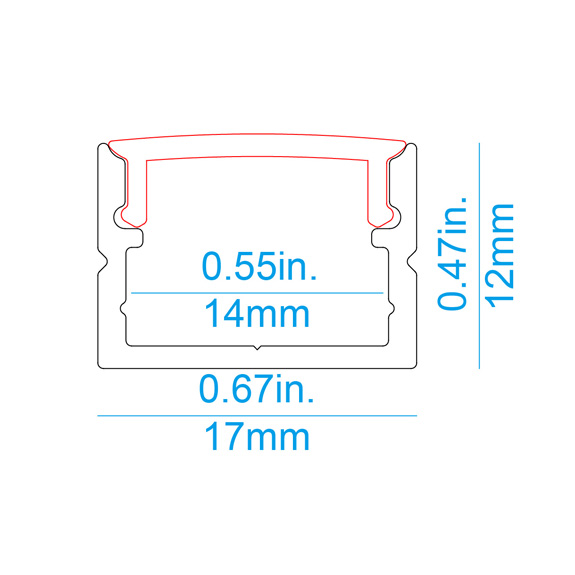 S04 Deep Surface LED Profile