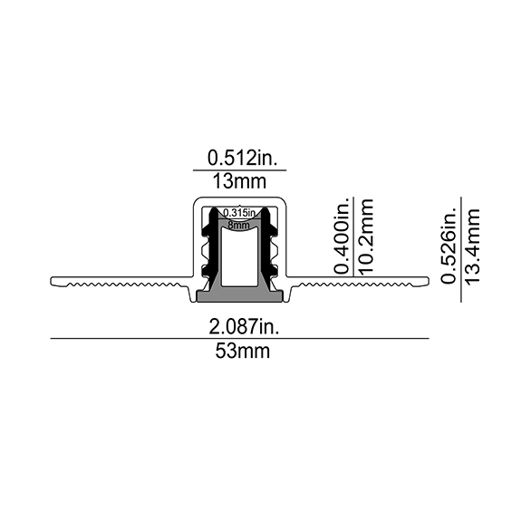 DW12/B Plaster-in LED Profile