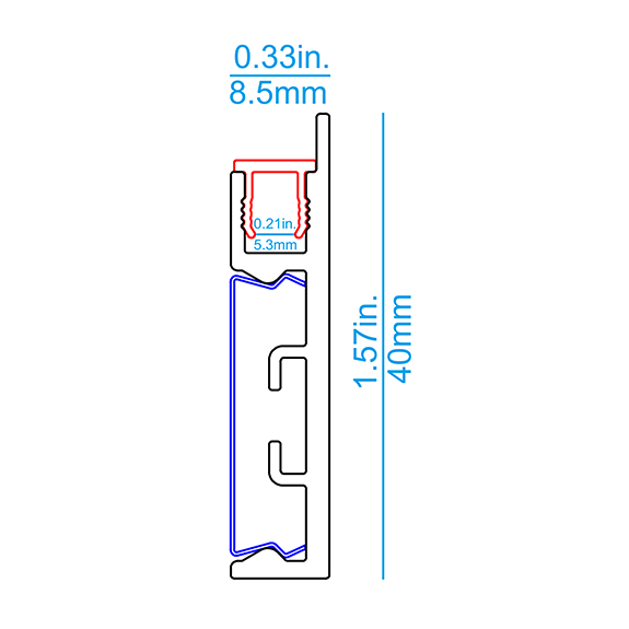 W40 Surface LED Profile