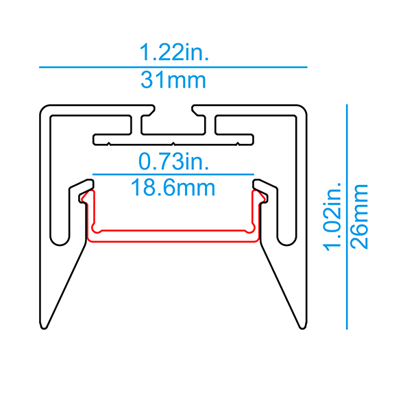 U05 Pendant/Surface LED Profile