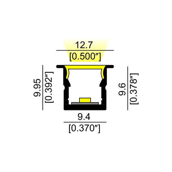 R10A Recessed Slim LED Profile