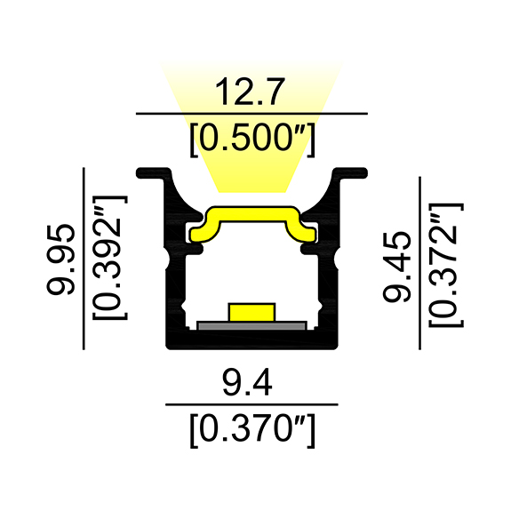 R10B Recessed Slim LED Profile