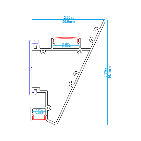 W86 Surface LED Profile