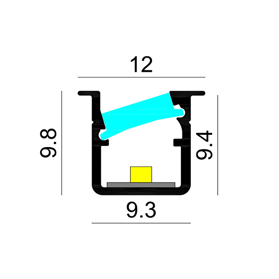 R10AS Recessed Slim LED Profile