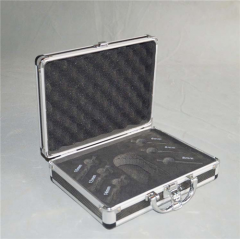 new design aluminum storage case ,small storage aluminum case ,tool carrying case with handle and foam inside