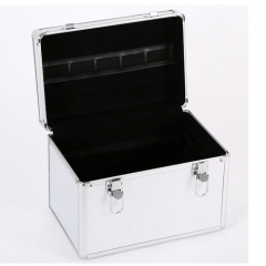 Portable Blue Aluminum Tool Box Storage Case Tatto Machine Gun Kit Case