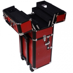 2019 new design trolley beauty cosmetics case with wheels