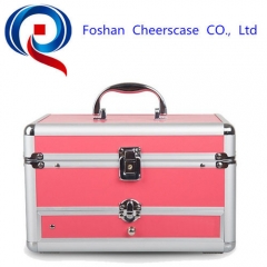 Mini Aluminum Makeup Cosmetic Train Case