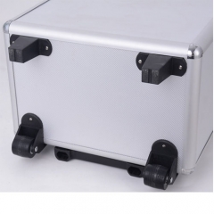 Aluminium Hairdressing Salon Makeup Beauty Box Nail Carry Case Cosmetics Trolley Case