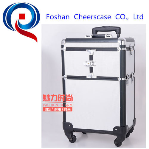 Four wheels Professional cosmetic trolley chest beauty trolley case