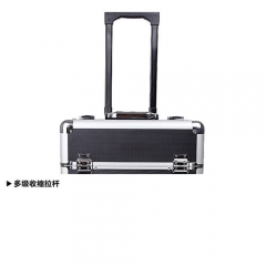 Aluminum Trolley Case rolling flight trolley lugguage bag &case XB-CS698