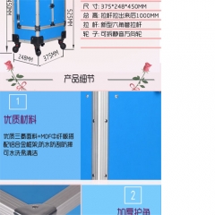 Professional PVC trolley makeup case with drawers and divider campartment for beauty salon