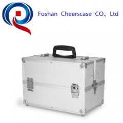 QSH2078 Mirrored Aluminum Cosmetic Makeup Train Case