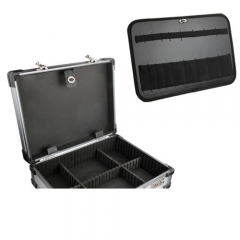 Large Hard Aluminum Flight Carry Case Foam Tool Lockable Key Camera Storage Box