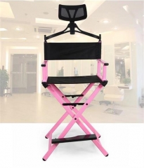 Classical Folding portable aluminum frame director makeup chair with headrest