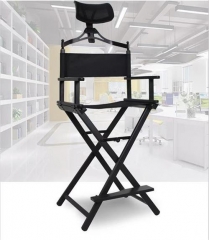 Classical Folding portable aluminum frame director makeup chair with headrest