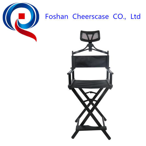 Classical Folding portable aluminum frame director makeup chair with headrest