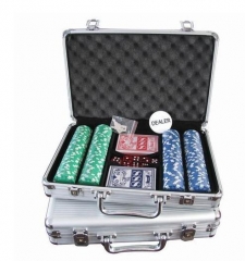 poker chips black aluminum case and other casino accessaries custom logo for gambling game