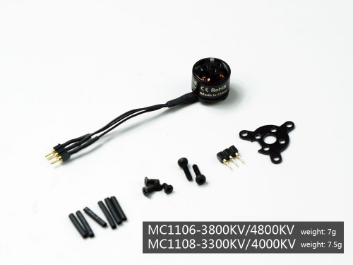 Brushless Motor MC 1106 1108  3800KV  AEORC Power System 2CW 2CCW for FPV Racing Quadcopter Drone Multicopter AirPlane RC&ESC Prop