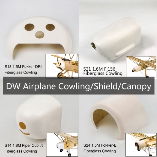 Cowling Shield Canopy Accessories For Balsawood Airplane ACC Parts of Balsawood KIT Dancing Wings Hobby Free Shipping