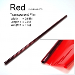 1 Roll Transparent Red