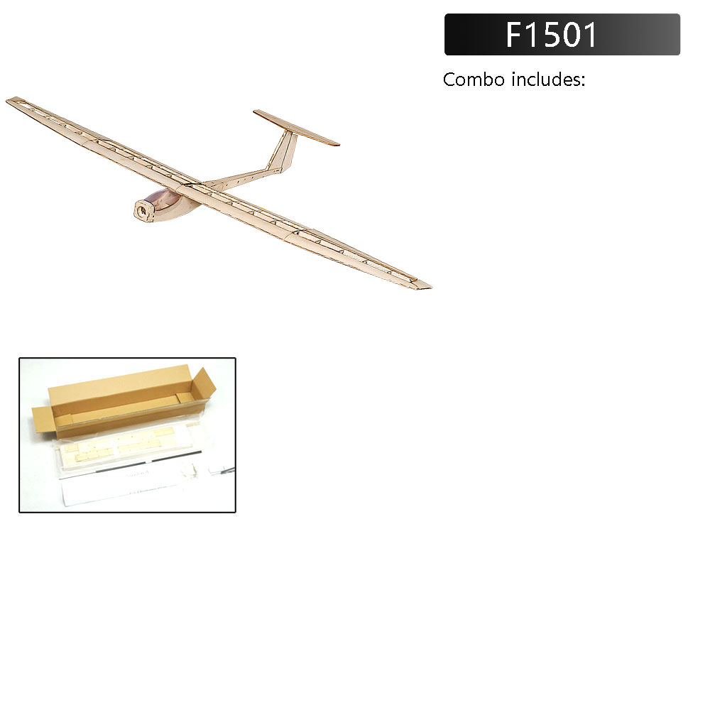 F15 Balsawood Airplane Glider 1.55M Griffin Fixed Wing Airplane Balsa KIT