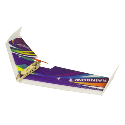 E06 Wingspan 1000mm Rainbow RC Flying Wing Radio Control Model Aircraft Fixed Wings Toy Hobby Aeroplane to Build Free Shipping