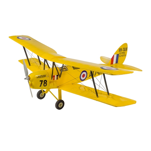 DW HOBBY New 800mm (32") ARF Balsawood Airplane RC Model  de Havilland DH.82 Tiger Moth（SCG39）