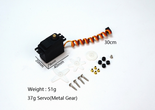 High speed High Torque PZ Servo 37g Metal Gear For RC/Helicopter/Car/Boat