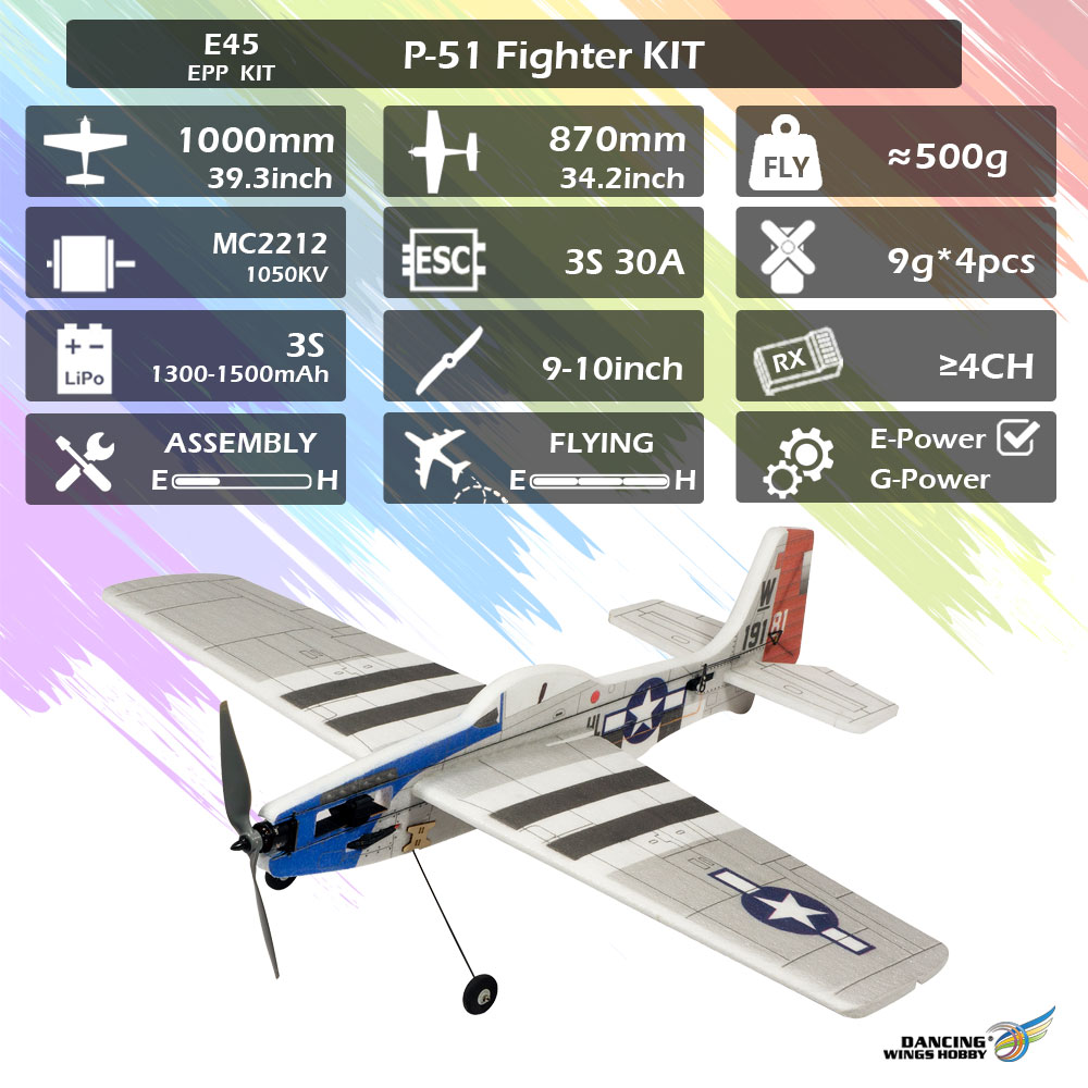 Free Shipping E Epp Foamy Mm Wingspan P Mustang D Sport