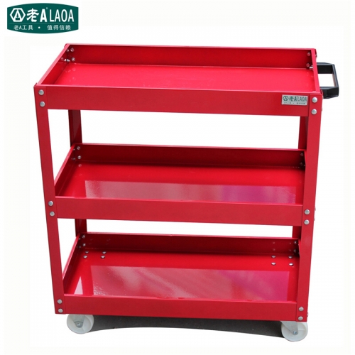 LAOA Thicken 3 layers Iron tools trolley cart 3 colors can be chose