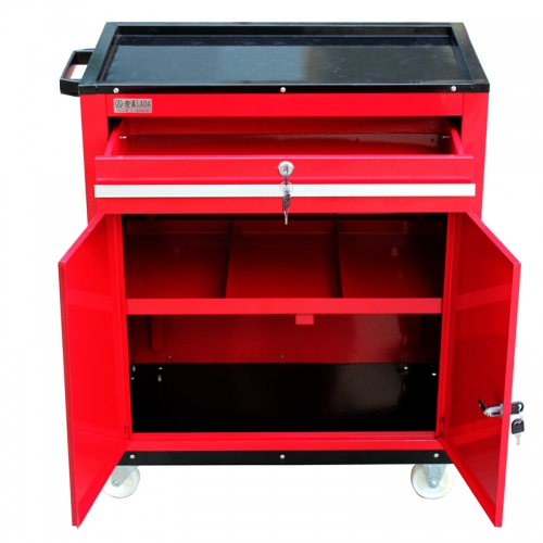 LAOA Double doors tools trolley cabinet with drawer and lock