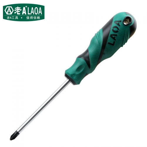 LAOA 1pc Rubber Handle Screwdriver Phillips head