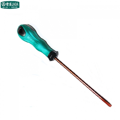 LAOA 1pc Soft Handle Screwdriver Slotted head