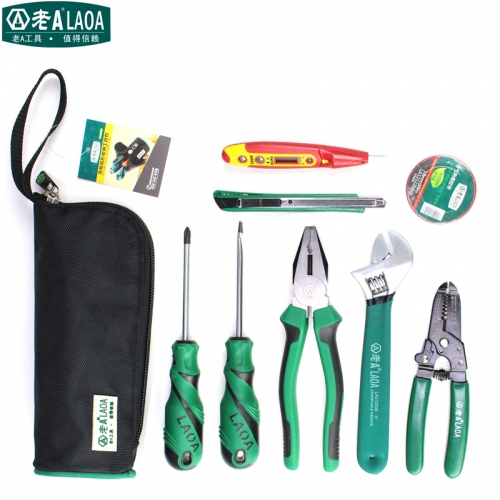 LAOA 8/9PCS Multifunction Household Tool Set Networking Pliers Repairing Tools Kit Ferramentas Herramientas Electricas Outillage