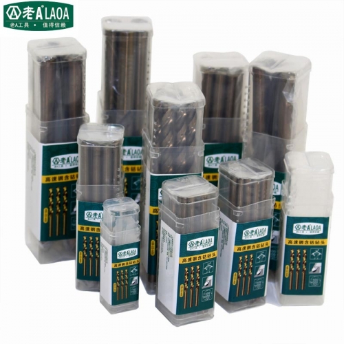 LAOA 10pcs Co Include Stainless Steel Drill Bits 1-7MM HRC65