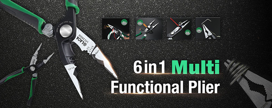 6 in 1 Multi functional Long Nose Combination Plier