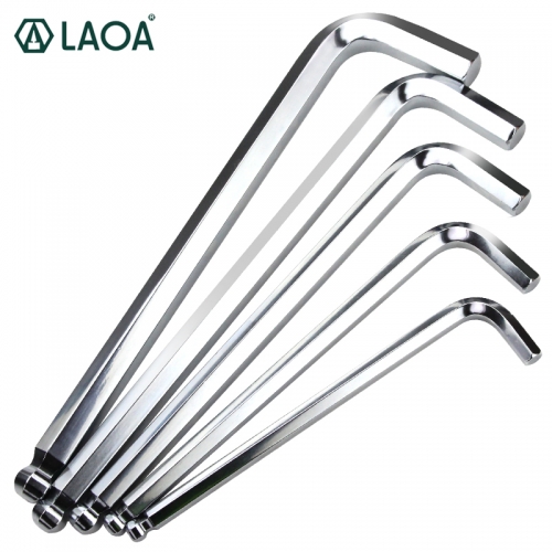LAOA Hexagon Allen Key Cr-V Wrench Ball end Hex Wrenches 12/14/17/19/22mm Double End