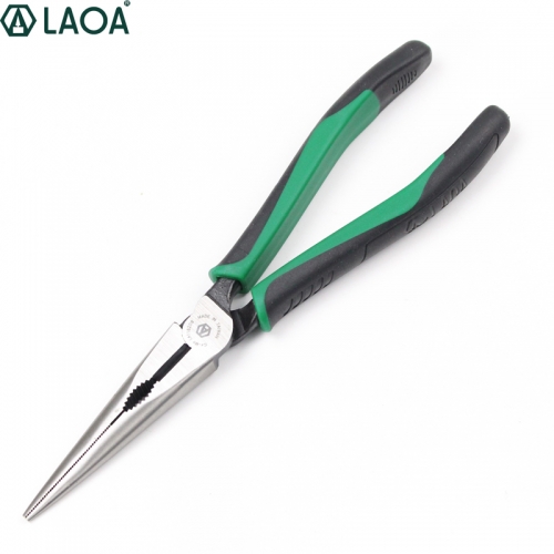 LAOA American Type CR-MO Long Nose Plier Hard Alloy Steel Fishing Pliers Hand Tools For Professional Electrician