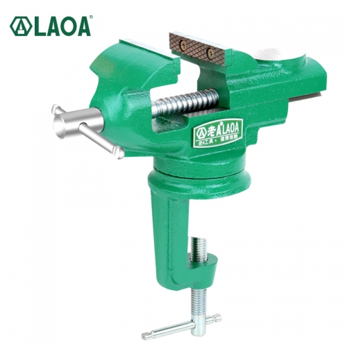 LAOA Table Vice Mini Clamp-on Bench vise Multifunctional Bench Screw With Large Anvil Hobby Clamp On Table Hand Tools