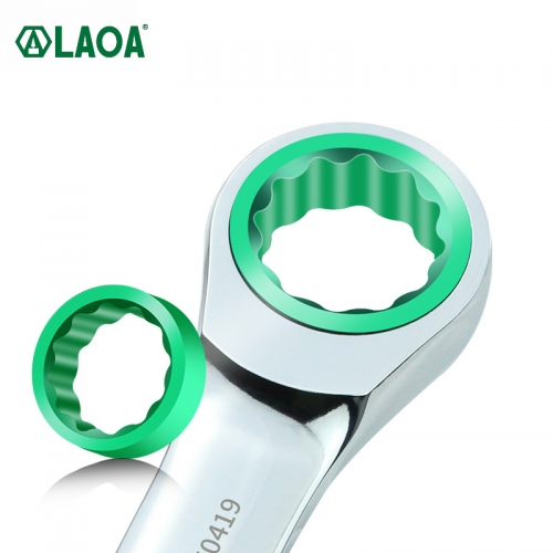 LAOA Mini Short Ratchet Wrench 16-20mm Adjustable Spanners CR-V Monkey Wrench for Car Vehicle Auto Replacement Parts DIY