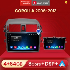 Junsun V1pro AI Voice 2 din Android Auto Radio for T-oyota Corolla E140 E150 2006 -2013 Carplay Car Multimedia GPS 2din autoradio