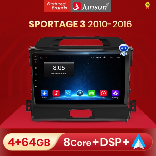 Junsun V1pro AI Voice 2 din Android Auto Radio For KIA Sportage 3 2010-2016 2015 Carplay Car Multimedia GPS 2din autoradio